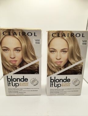 2 Boxes Clairol Blonde It Up Hair Lightening Kit - Platinum Blonde